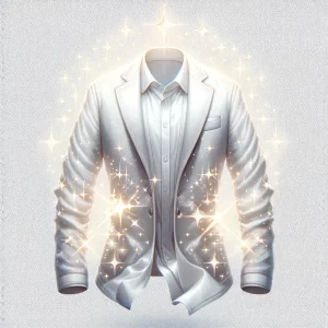 Prenda de vestir de alta calidad resplandeciente con estrellas que simbolizan su valor